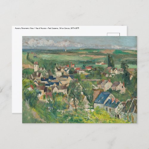 Paul Cezanne _ Auvers Panoramic View Postcard