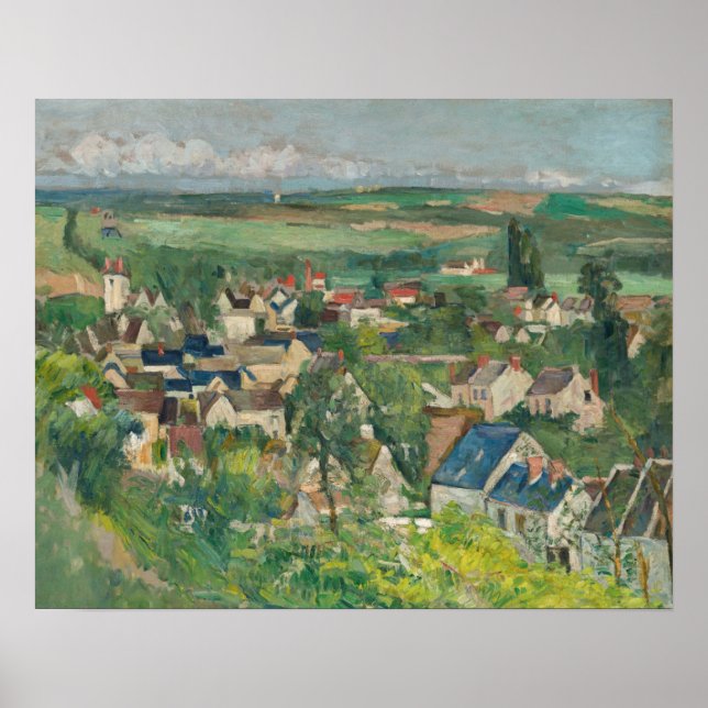 Paul Cezanne - Auvers, Panoramic View Poster (Front)