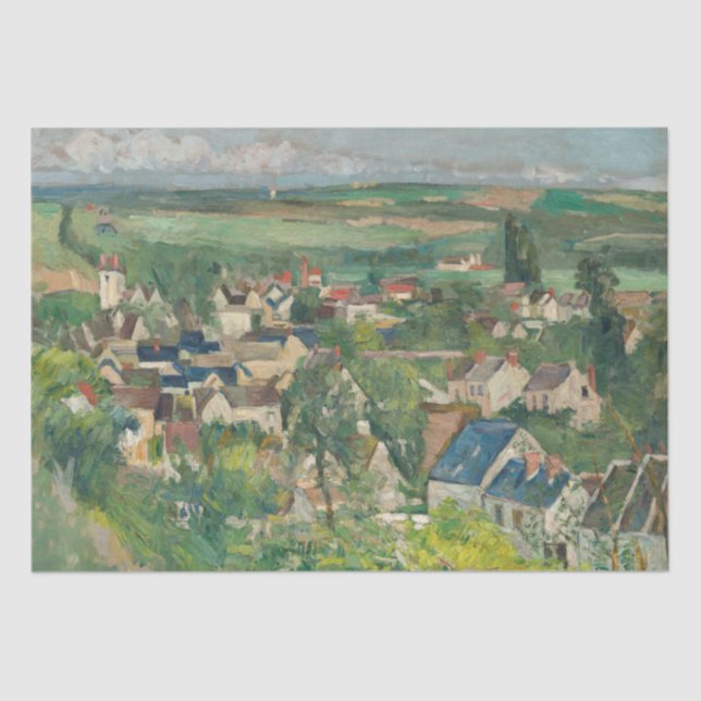 Paul Cezanne - Auvers, Panoramic View Tissue Paper (Front)