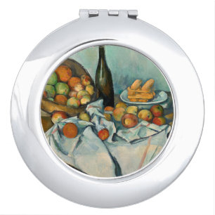Paul Cezanne Basket of Apples Vintage Still Life Compact Mirror