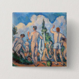 Paul Cezanne - Bathers Button