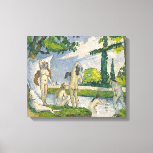 Paul Cezanne  Bathers Canvas Print