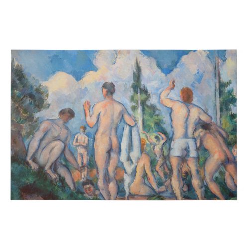 Paul Cezanne _ Bathers Faux Canvas Print
