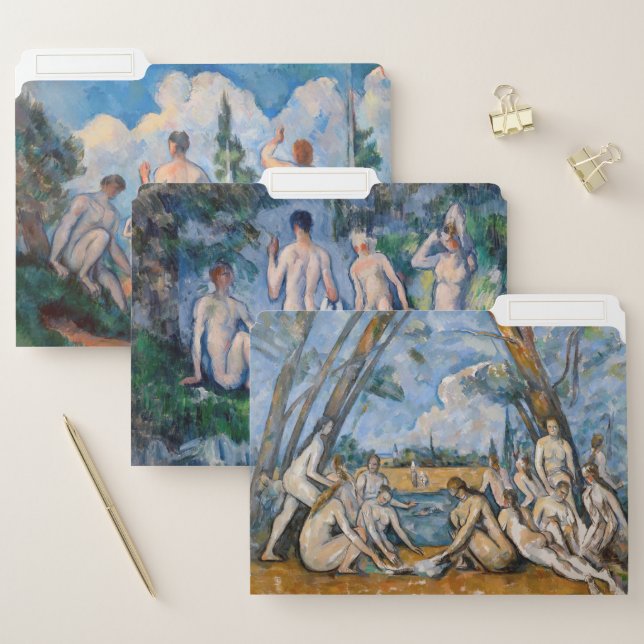 Paul Cezanne - Bathers Masterpieces Selection File Folder (Set)