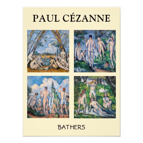 Paul Cezanne _ Bathers Masterpieces Selection Photo Print