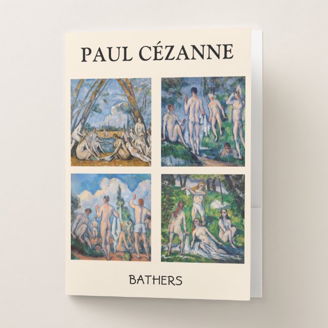 Paul Cezanne - Bathers Masterpieces Selection Pocket Folder (Front)