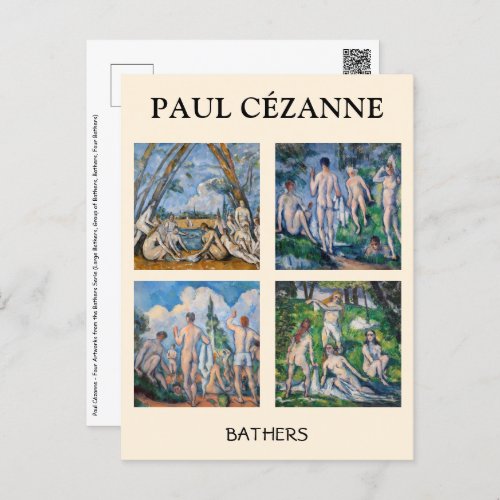 Paul Cezanne _ Bathers Masterpieces Selection Postcard