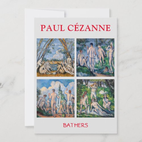 Paul Cezanne _ Bathers Masterpieces Selection Thank You Card