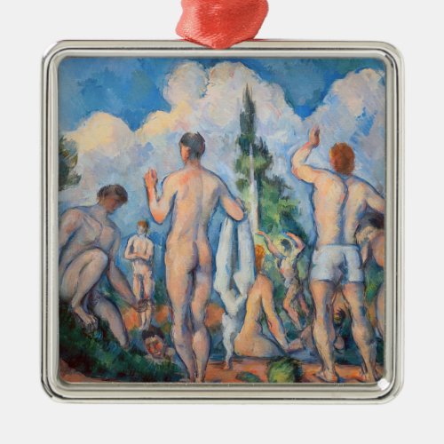 Paul Cezanne _ Bathers Metal Ornament