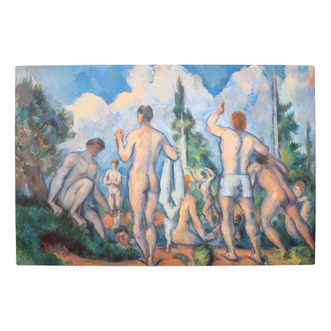 Paul Cezanne - Bathers Metal Print (Front)