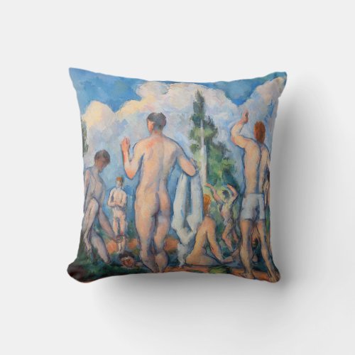 Paul Cezanne _ Bathers Throw Pillow
