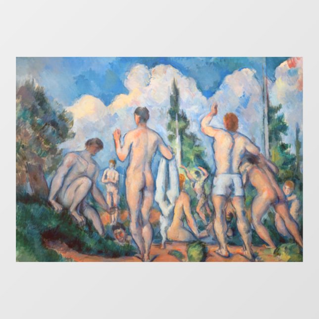 Paul Cezanne - Bathers Window Cling (Sheet)