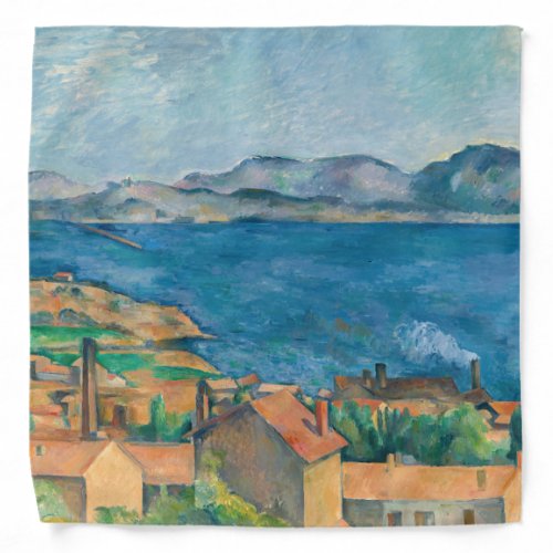 Paul Cezanne _ Bay of Marseille Seen from Estaque Bandana