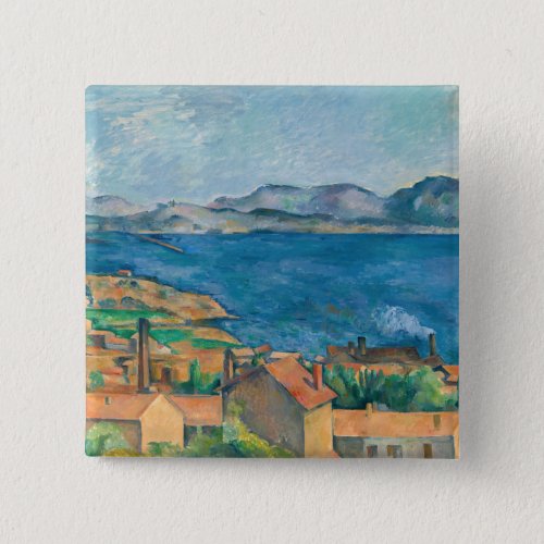 Paul Cezanne _ Bay of Marseille Seen from Estaque Button