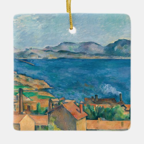 Paul Cezanne _ Bay of Marseille Seen from Estaque Ceramic Ornament