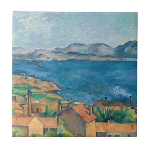 Paul Cezanne _ Bay of Marseille Seen from Estaque Ceramic Tile
