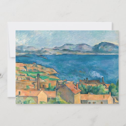 Paul Cezanne _ Bay of Marseille Seen from Estaque Invitation