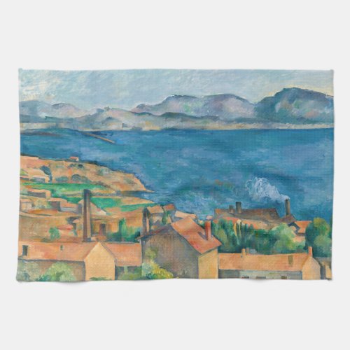 Paul Cezanne _ Bay of Marseille Seen from Estaque Kitchen Towel