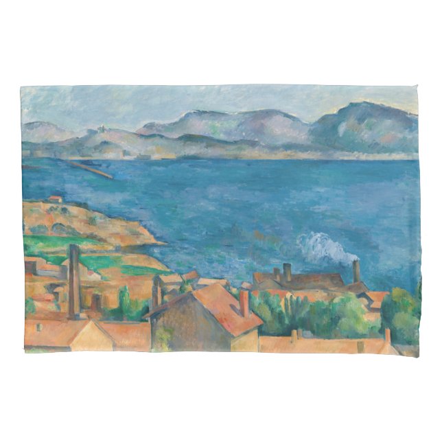 Paul Cezanne - Bay of Marseille, Seen from Estaque Pillow Case (Front)