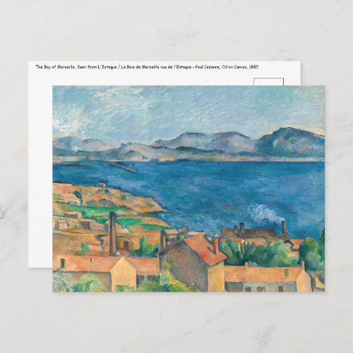 Paul Cezanne _ Bay of Marseille Seen from Estaque Postcard