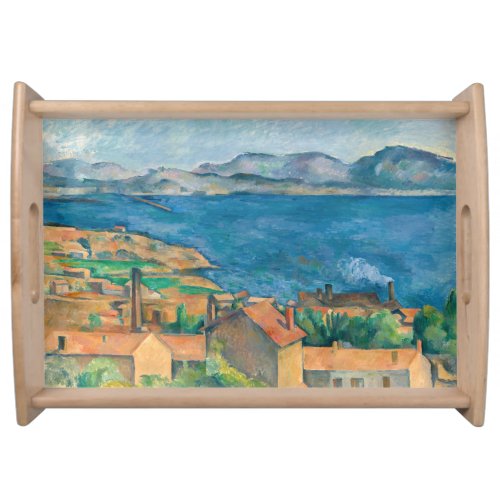 Paul Cezanne _ Bay of Marseille Seen from Estaque Serving Tray