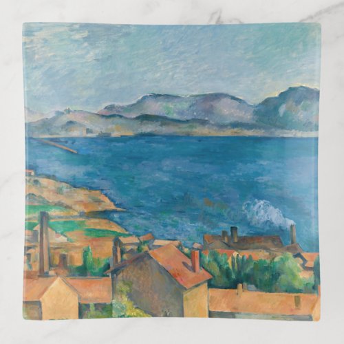 Paul Cezanne _ Bay of Marseille Seen from Estaque Trinket Tray