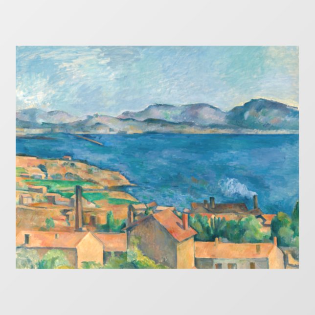 Paul Cezanne - Bay of Marseille, Seen from Estaque Wall Decal (Front)