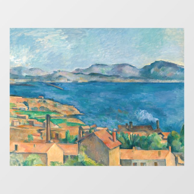 Paul Cezanne - Bay of Marseille, Seen from Estaque Window Cling (Sheet)