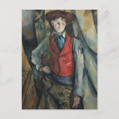Paul Cezanne _ Boy in a Red Waistcoat Postcard
