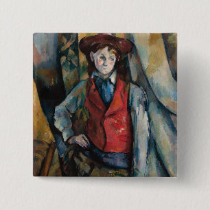 Paul Cezanne - Boy in the Red Vest Button