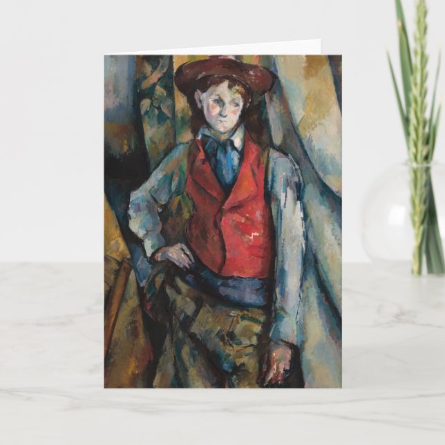 Paul Cezanne - Boy in the Red Vest Card (Front)