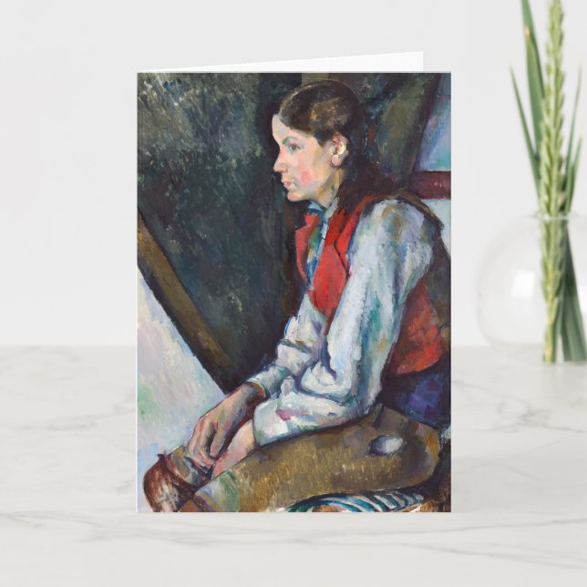 Paul Cezanne - Boy in the Red Vest Card (Front)