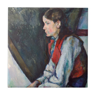 Paul Cezanne - Boy in the Red Vest Ceramic Tile