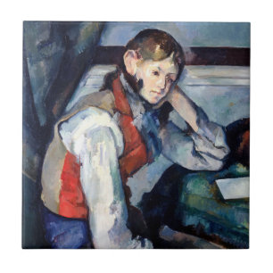 Paul Cezanne - Boy in the Red Vest Ceramic Tile