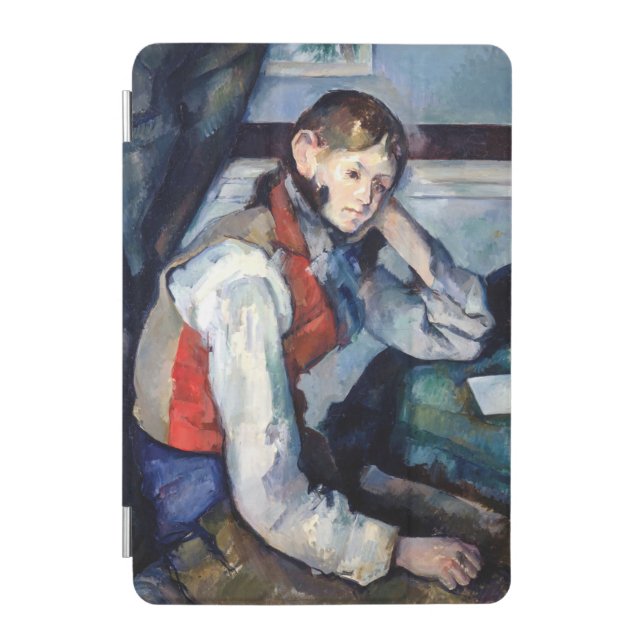 Paul Cezanne - Boy in the Red Vest iPad Mini Cover (Front)