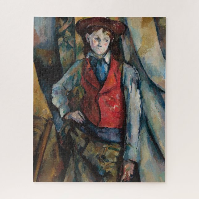 Paul Cezanne - Boy in the Red Vest Jigsaw Puzzle (Vertical)