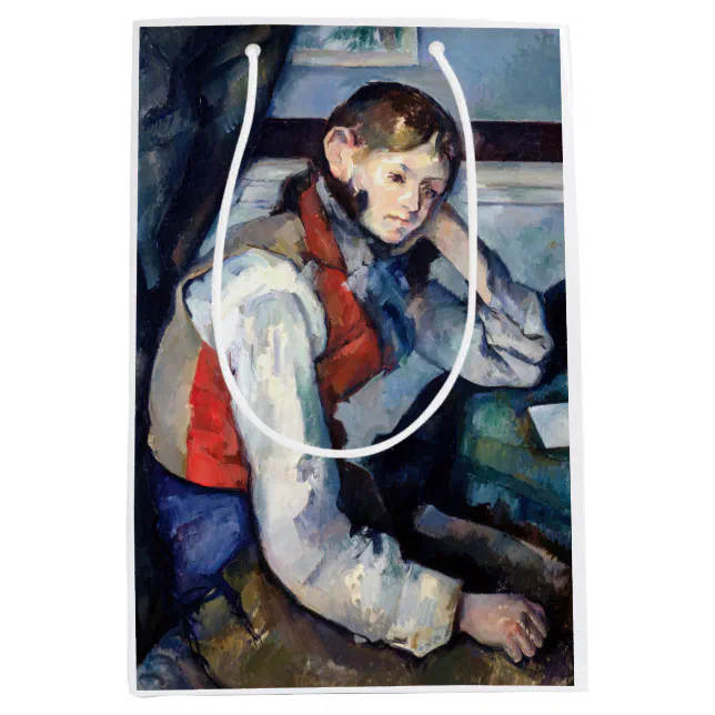 Paul Cezanne Boy in the Red Vest Medium Gift Bag Zazzle