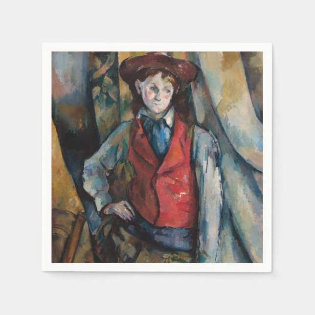Paul Cezanne - Boy in the Red Vest Napkins (Front)