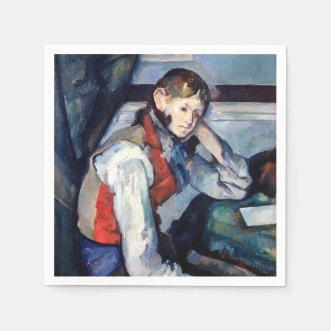 Paul Cezanne - Boy in the Red Vest Napkins (Front)