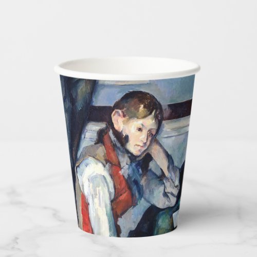 Paul Cezanne _ Boy in the Red Vest Paper Cups