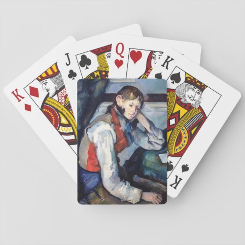Paul Cezanne _ Boy in the Red Vest Playing Cards