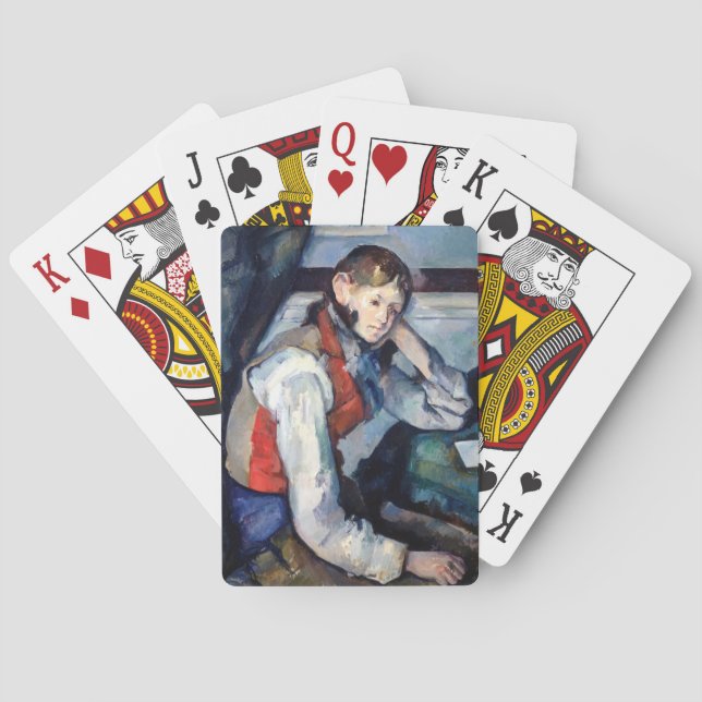 Paul Cezanne - Boy in the Red Vest Poker Cards (Back)