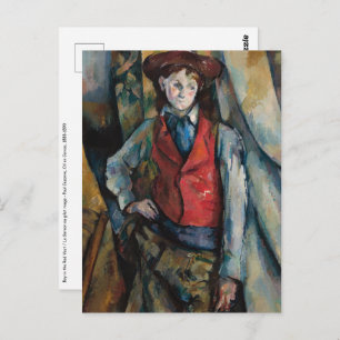 Paul Cezanne - Boy in the Red Vest Postcard