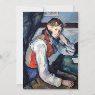 Paul Cezanne - Boy in the Red Vest Thank You Card