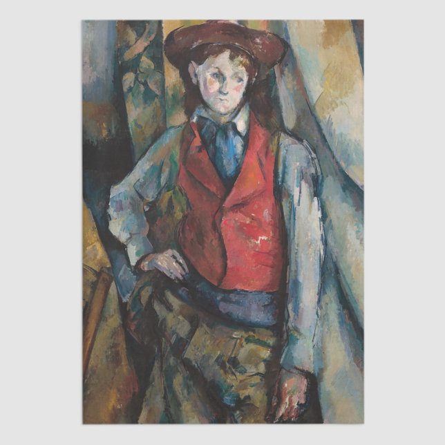 Paul Cezanne - Boy in the Red Vest Tissue Paper (Creator Uploaded)