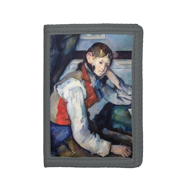 Paul Cezanne - Boy in the Red Vest Trifold Wallet (Front Vertical)