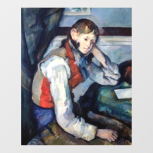 Paul Cezanne - Boy in the Red Vest Wall Decal