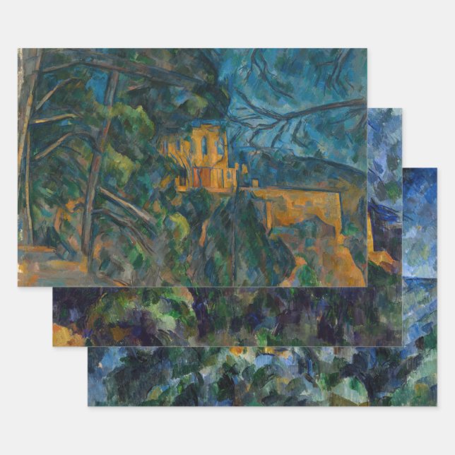 Paul Cezanne - Chateau Noir Masterpieces Selection Wrapping Paper Sheets (Set)