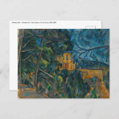 Paul Cezanne _ Chateau Noir Postcard