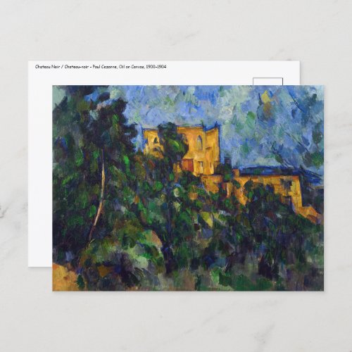 Paul Cezanne _ Chateau Noir Postcard